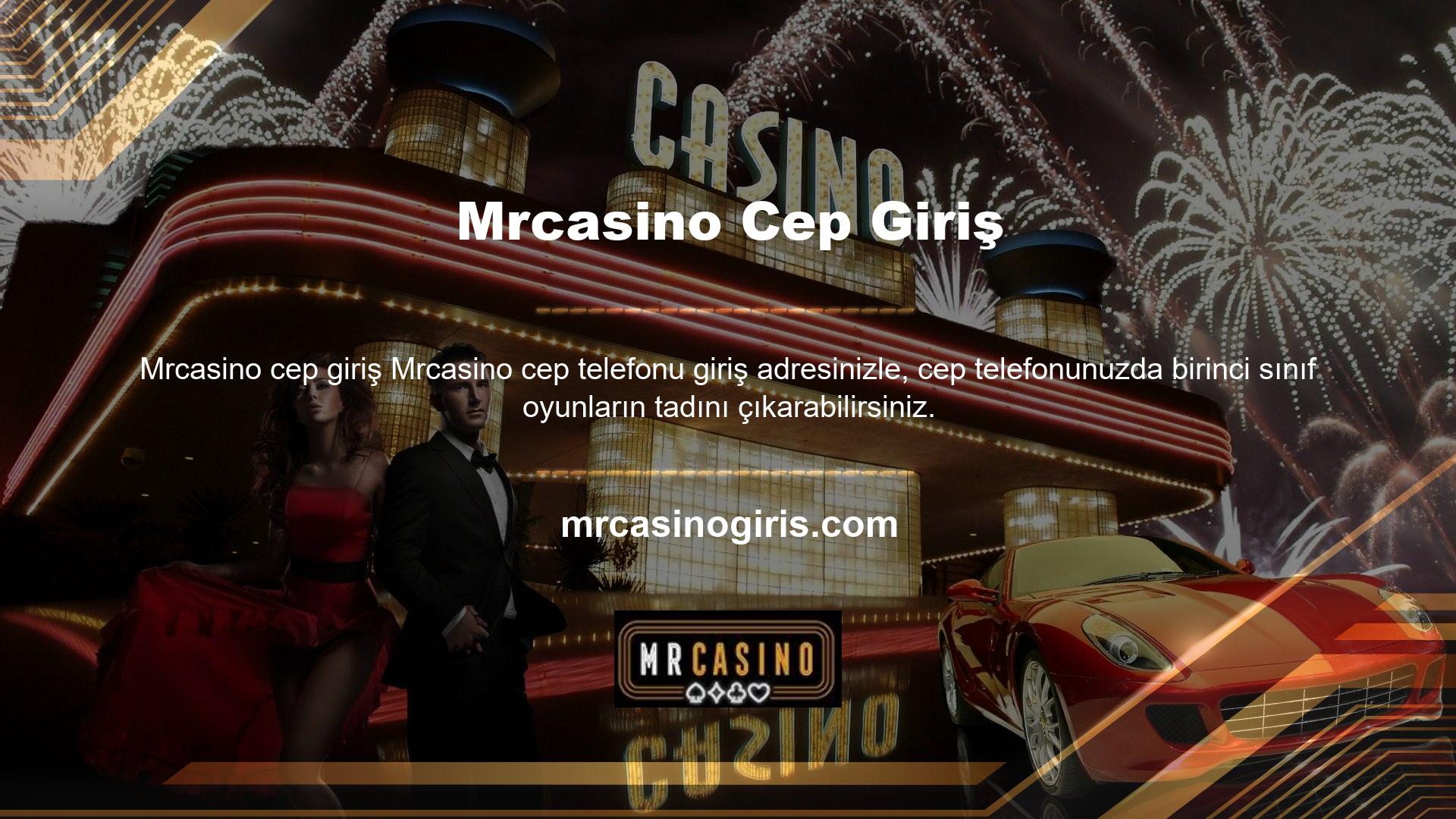 Casino oyunlarının Mrcasino seçeneklerinin çoğuna sahip olduğunu anlayabilirsiniz